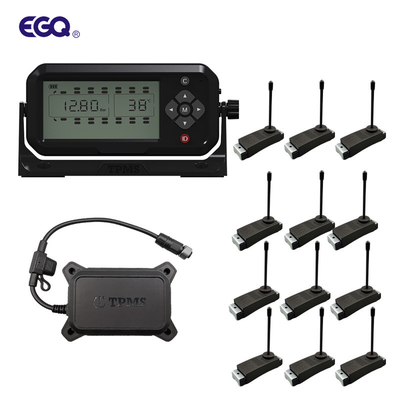12 عجلة شاحنة TPMS مستشعرات مجمعة 433.92MHz 12mA نظام مراقبة ضغط الإطارات 203 Psi
