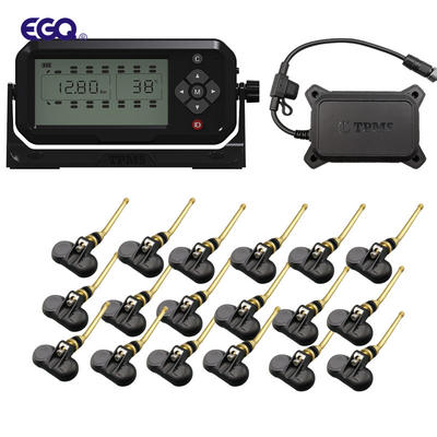 نظام TPMS لمقطورة الإخراج RS232 مع مستشعر جذعي لصمام العجلة 18