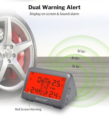 MY66T سيارة TPMS رطوبة مراقبة ضغط الإطارات 433MHz جهاز استشعار خارجي