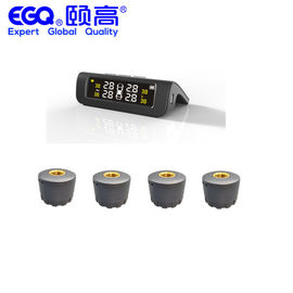 شاشة عرض LCD للسيارة نظام TPMS في الوقت الحقيقي نظام مراقبة ضغط الإطارات الشمسية
