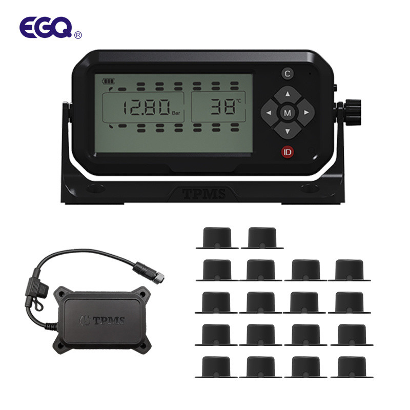 نظام مراقبة ضغط الإطارات TPMS ذو 12 عجلات للشاحنات الثقيلة للشاحنات الثقيلة