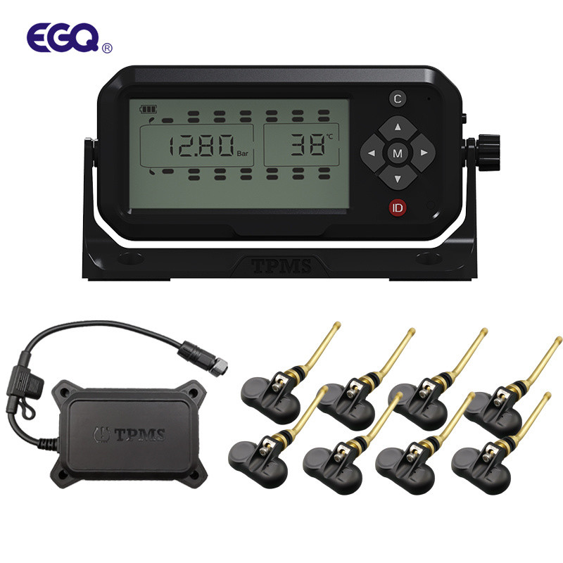 8 عجلة صمام الجذعية الاستشعار مقطورة نظام TPMS نظام مراقبة ضغط الإطارات