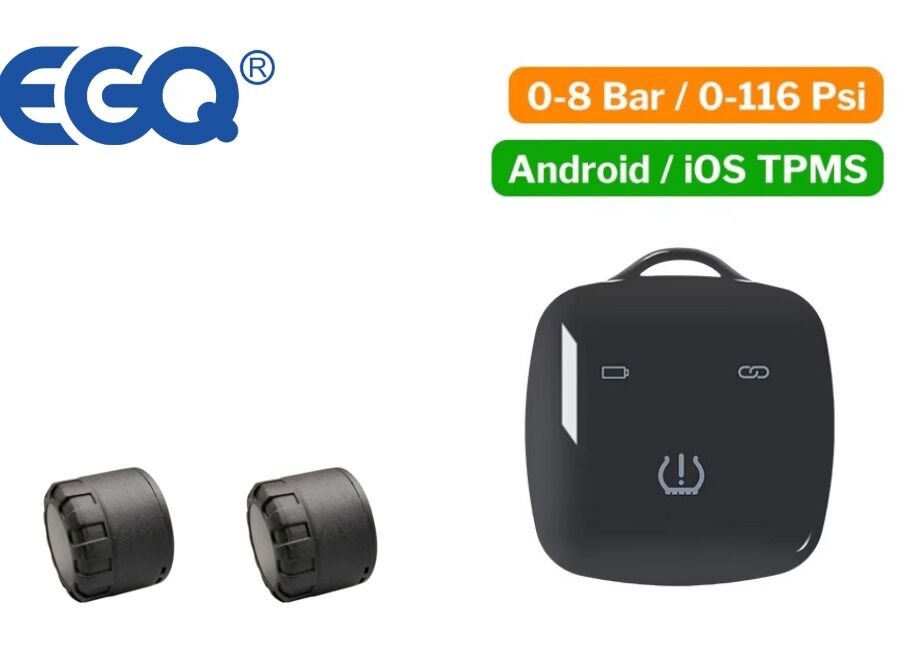 جهاز استشعار خارجي للدراجات النارية مع حماية IP67 ضد الماء وتردد 433MHz لبيانات إطارات المركبات