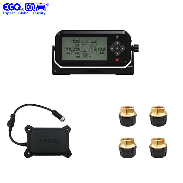 في الوقت الحقيقي OTR Sensors RV TPMS System LCD Segment Display 203psi Car TPMS System